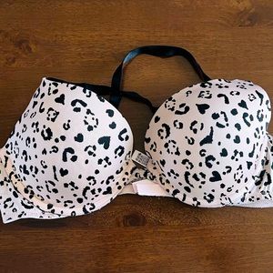 VICTORIA SECRET ANIMAL PRINT BRA/ PUSH-UP/ 38-B
